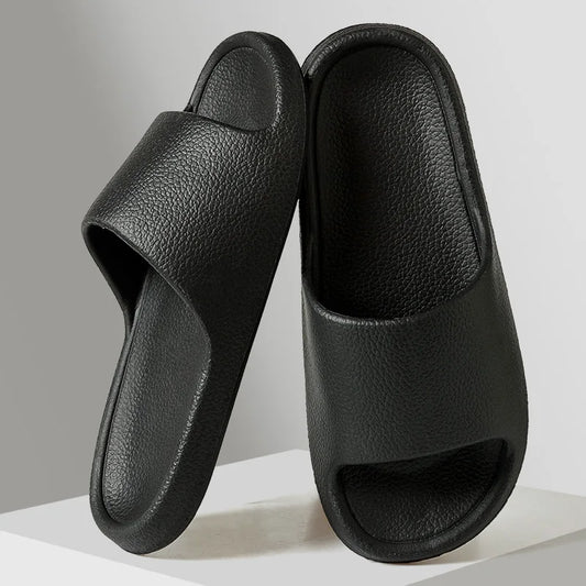 Men sandals Flip flops man Slippers Solid Color Simple Non-slip Soft Sole Comfortable Shower Slippers Outdoorf  Couple Shoes unisex