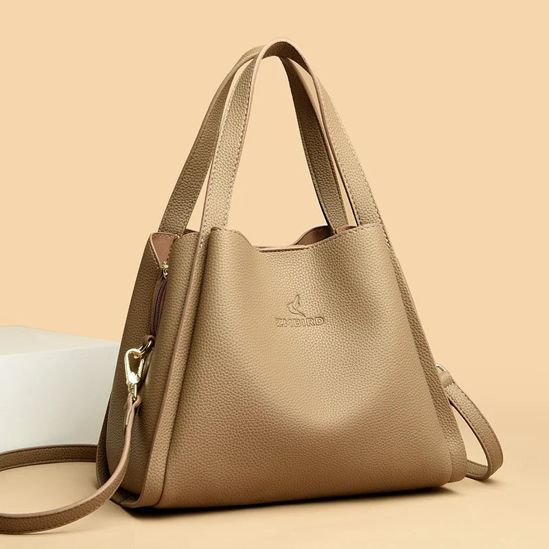 Luxury Handbags Women Bags Designer Ladies Chic Genuine Leather Cowhide Stylish Crossbody Shoulder Bag Sac Main