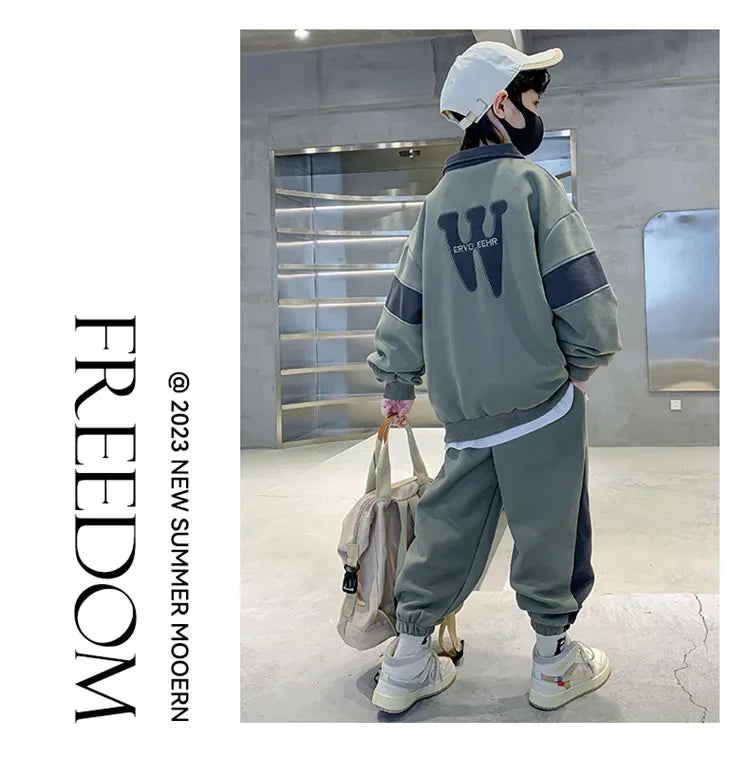 Autumn Spring Boy Kids Clothes Children Clothing Sets Tracksuit Soccer Uniform Clothes for Children