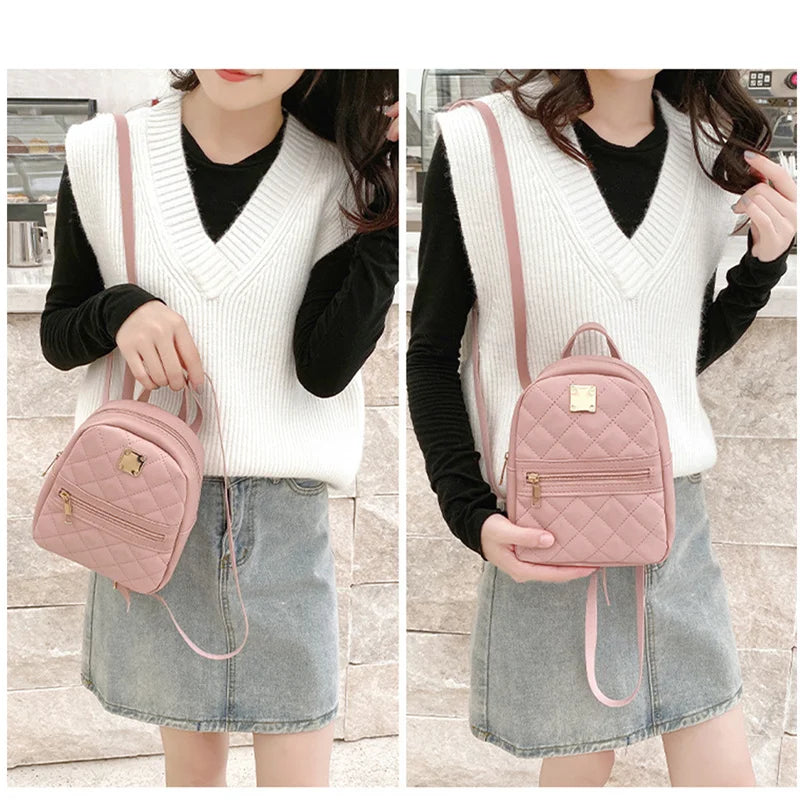 Fashion Backpack Women Casual Waterproof School Bags For Teenage Girl Multi-Function Shoulder Bag Travel Rucksack