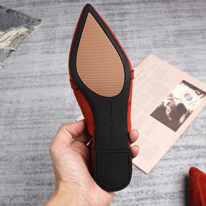 Hot Sale Slippers New Chain Mules Women Slides Pointed Toe Ladies Shoes Summer Fashion Footwear Woman Sandals Female Flip Flops