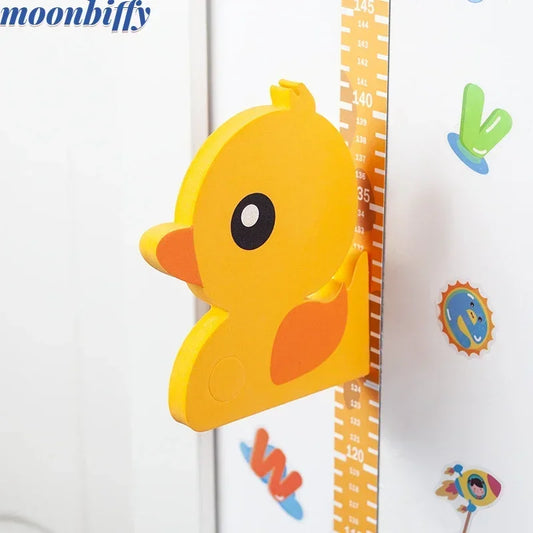 Wall Stickers Height Measuring Ruler Magnetic Adsorpt Measurement Children Sticker Paper Cartoon Animal for Kids Room Decoration