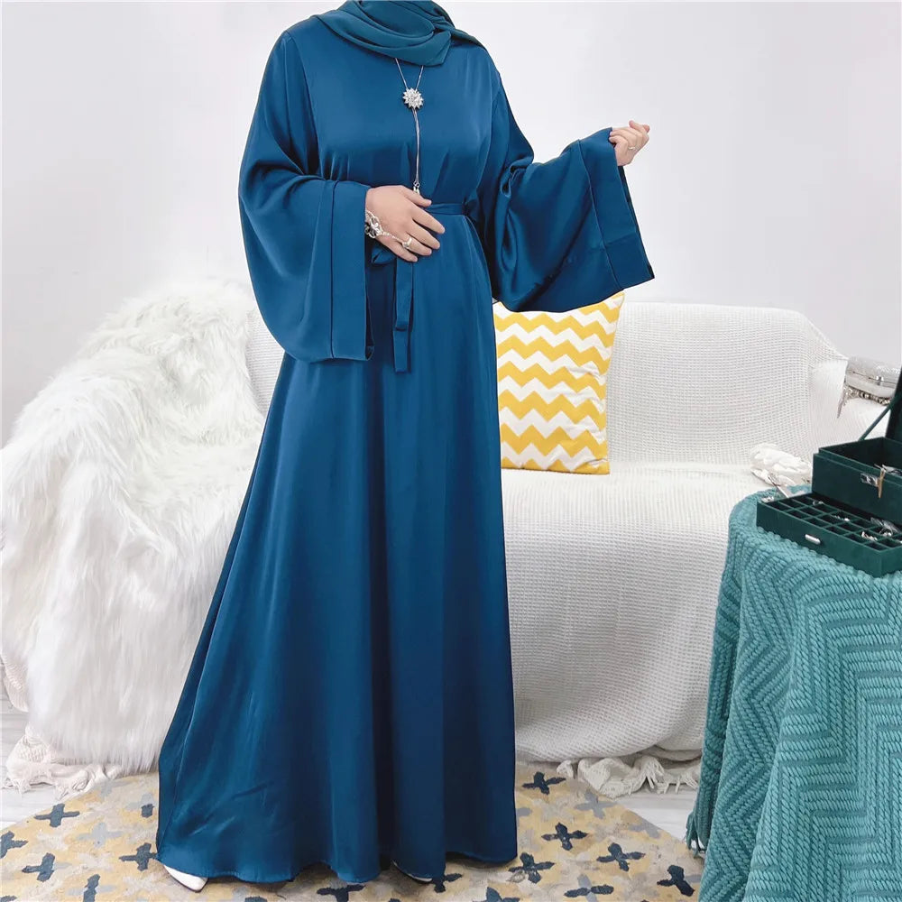 Ramadan Muslim Dress Eid Mubarak Chiffon Open Abaya Kimono Dubai  Islam Kaftan  Clothes Abayas For Women Robe Femme Caftan dress