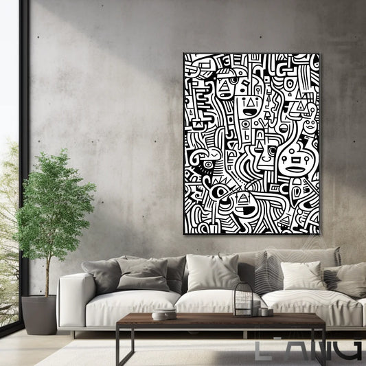 Nordic Abstract Keith Artwork Pictures Decorative Poster Canvas Painting Living Room Wall Art Prints Modern Home Decor Aesthetic