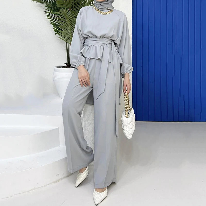 Two-Piece Sets for Women, Muslim Outfits, Dubai Abaya, Abaya Pant Sets, New stylish