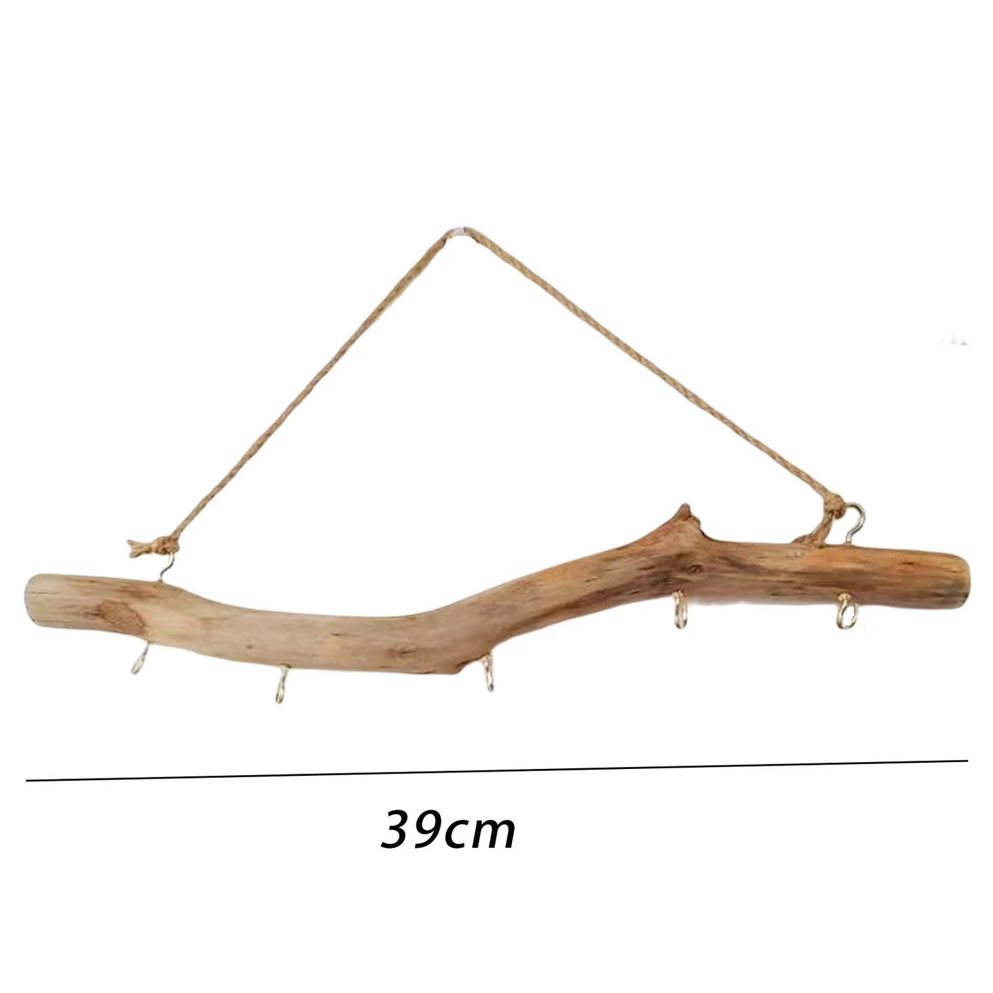 Wooden Hook Wall Mounted Driftwood Hook  Key Holder Organization Branch Hanger Rack for Hat Jewelry Home Accessories
