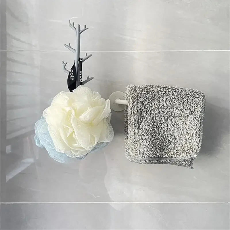 1Pc Japanese Branch Hook Wall Décor Key Holder Organizer Storage Sticky Hooks Home Accessories Coat Rack Hanger Wall Hook