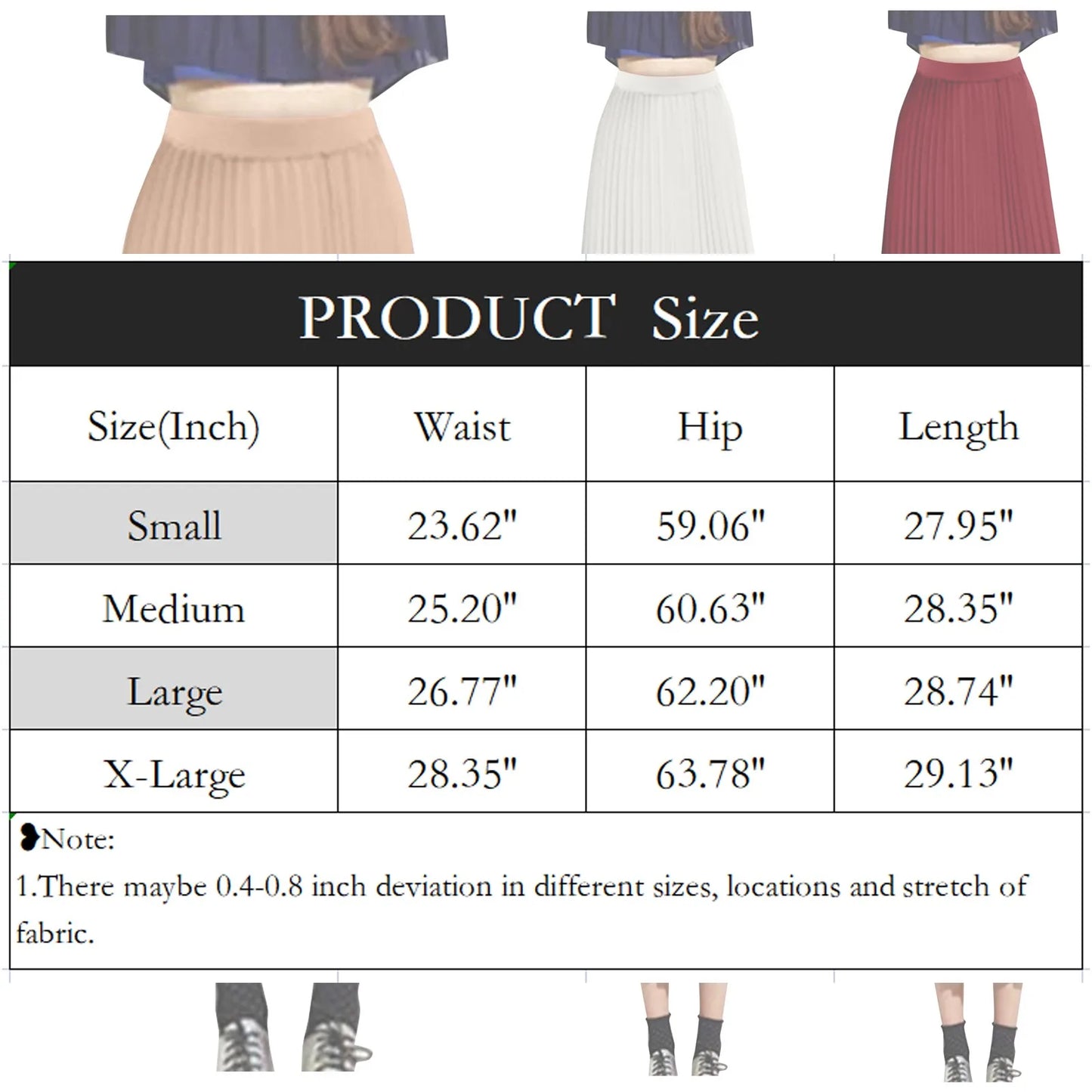 Women's Fashion Loose Casual Elastic High-waisted Beach Skirt