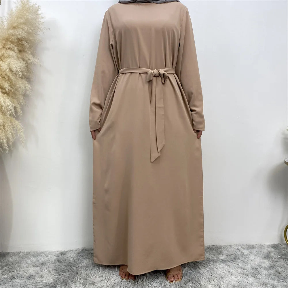 Ramadan Elegant Women Muslim Dress Abaya Kaftans Casual Morocco Dresses Woman Dubai Turkey Islam Long Dress Robe Femme Vestidos