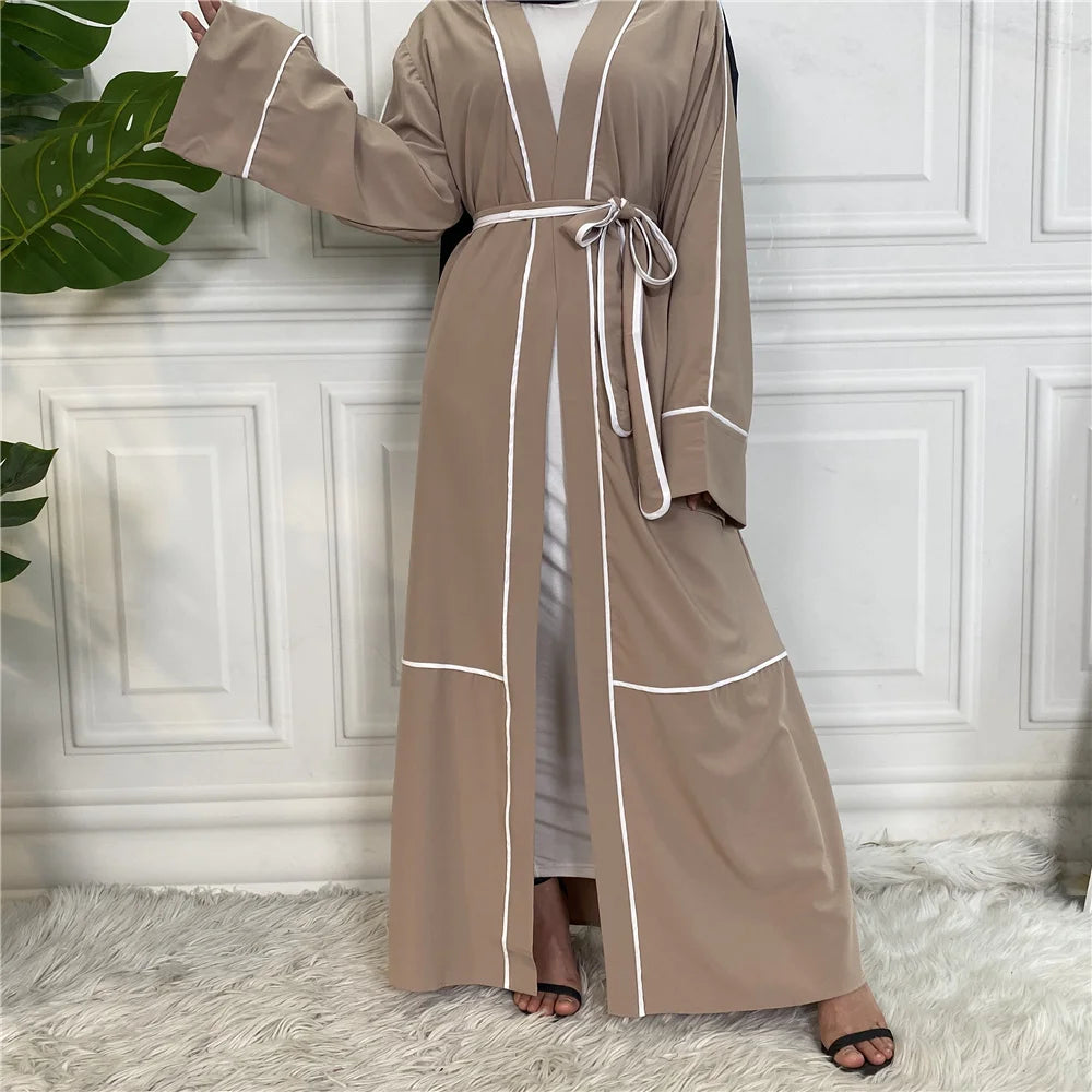Eid Mubarak Abaya Dubai Fashion Cardigan Kaftan Arab Turkish Islamic Clothing Muslim For Women Modest Robe Mujer Ropa Kimono