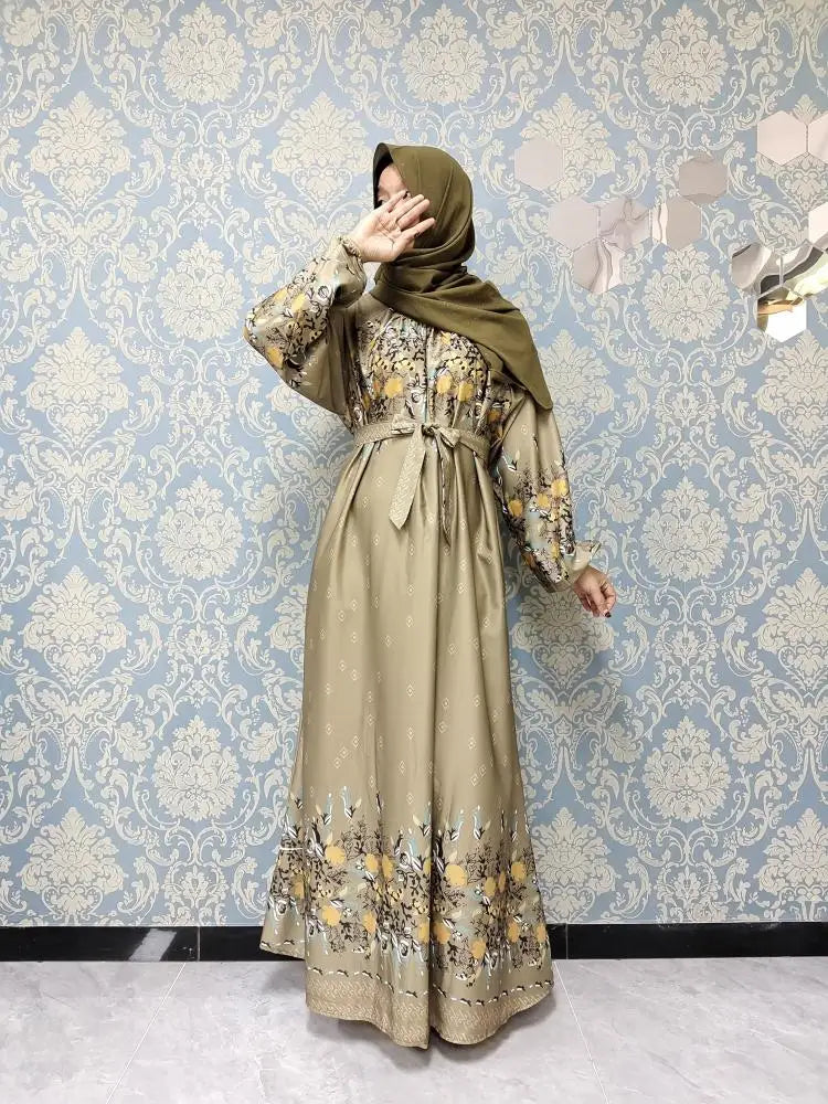 DUBAI POPUPLAR STYLES FOR MUSLIM WOMEN FASHION LONG DRESS luxury