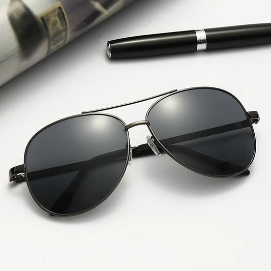 New Polarized Borderless Sunglasses Men's Metal Mirror Leg Oval Sun Glasses Men's Driving Fashion Eyewear UV400 Gafas De Sol