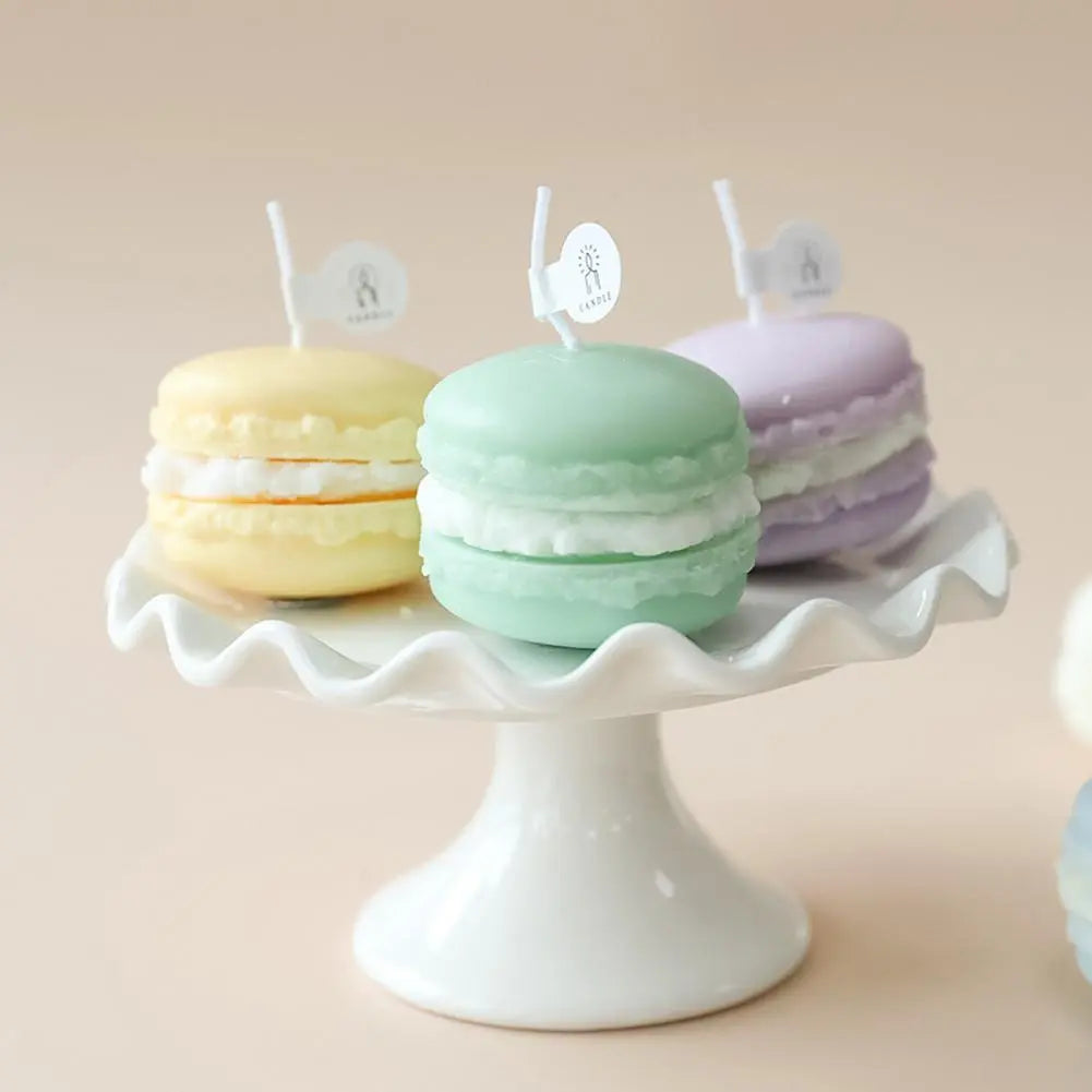 Practical  Pretty Long Lasting Aromatherapy Scented Candle Bright Color Wax Candle Innovative Macarone Candle for Party