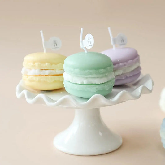 Practical  Pretty Long Lasting Aromatherapy Scented Candle Bright Color Wax Candle Innovative Macarone Candle for Party