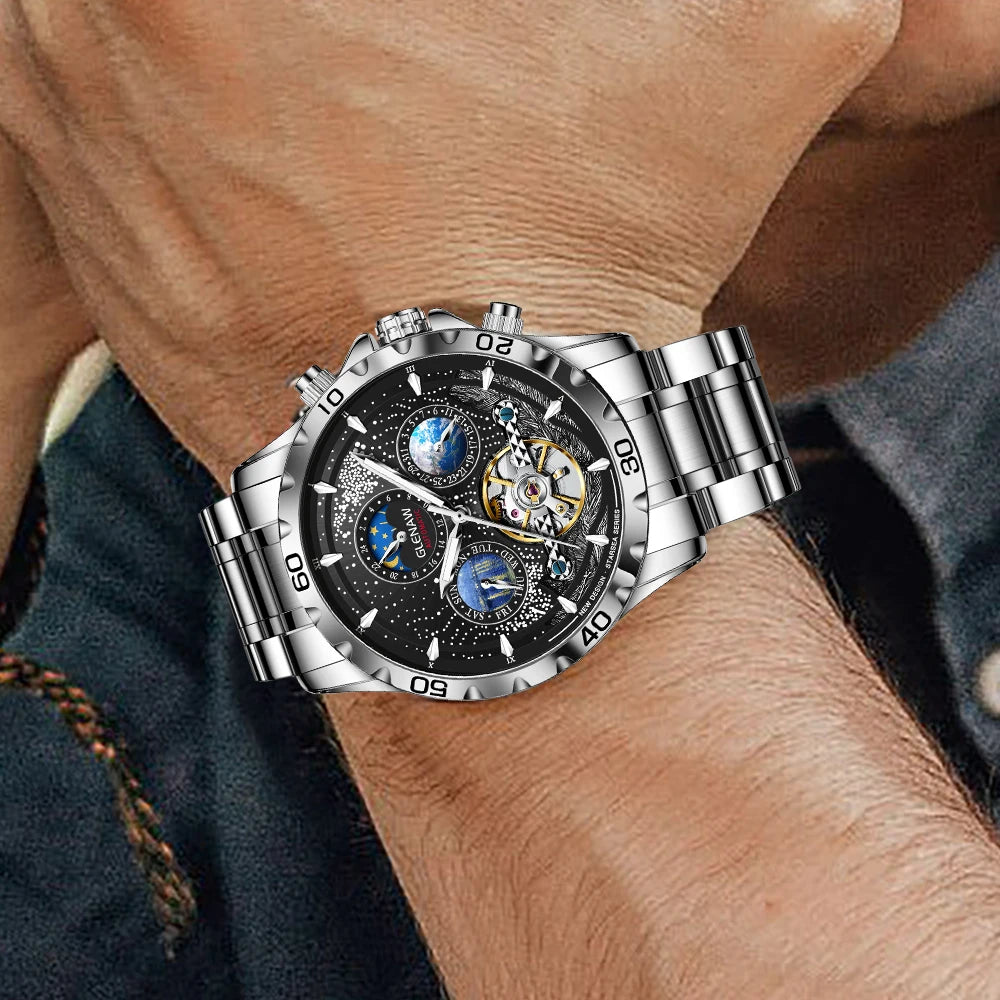 Men Watches Top Brand Luxury Fashion Business Automatic Watch Men's Waterproof Mechanical Watch Montero Homme