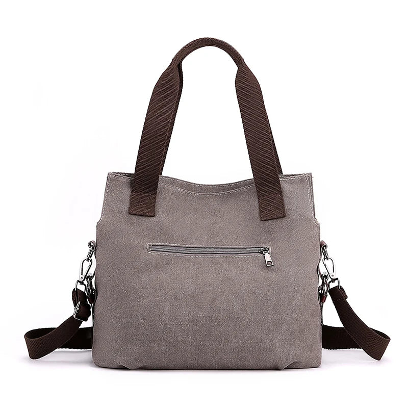 Women's Bag Canvas Handbag High Quality Shoulder Bag Patch Messenger Shoulder Bag Fashion Women's Casual Crossbody Bag