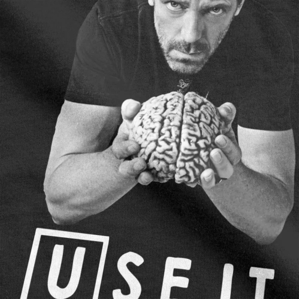 House MD Men T-Shirt Dr House Use it Funny Tops Cotton Short Sleeve Tee Shirt Custom Mens TShirt Summer Streetwear Plus Size