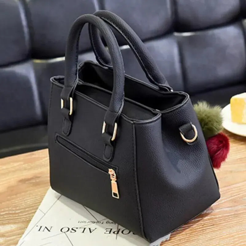 Leather Ladies Hand Bags Women Vintage Purse Plush Tassel Messenger Bags Tote Boston Shoulder Crossbody Bag