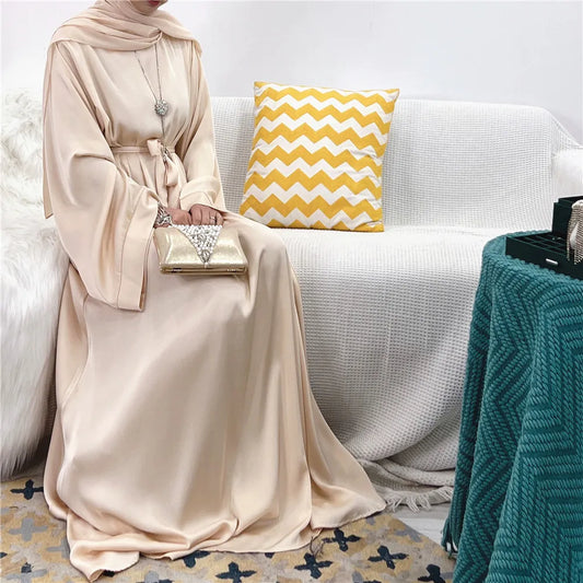 Ramadan Muslim Dress Eid Mubarak Chiffon Open Abaya Kimono Dubai  Islam Kaftan  Clothes Abayas For Women Robe Femme Caftan dress