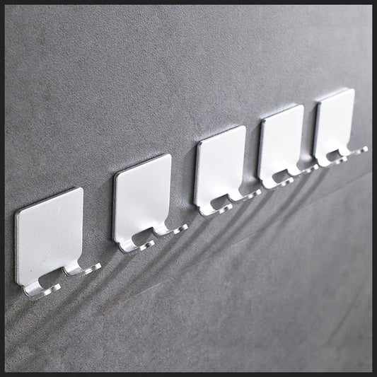 Magnetic Shaver Storage Rack Wall-mounted Storage Rack Kitchen Bathroom Plug Hook Space Aluminum Metal Key Holder Wall