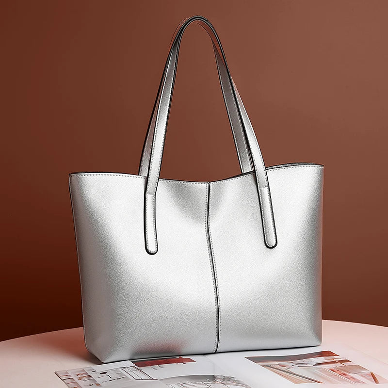 Large Women's Bag Large Capacity Shoulder Bags High Quality PU Leather Shoulder Bags Ladies Wild Bags Sac a Main Femme