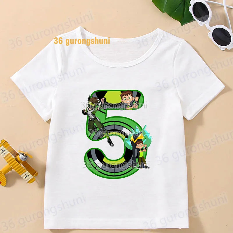 T Shirt Boys T Shirts Kids Tshirt Ben Baby T-shirts summer Short Sleeve Tops For Girls-clothing Children Clothes