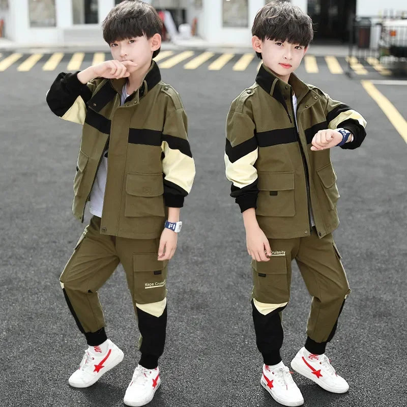 Kids Clothes Autumn Boys Clothing Suits New Children Sports Jackets Pants Sets Tracksuit Boys Clothes