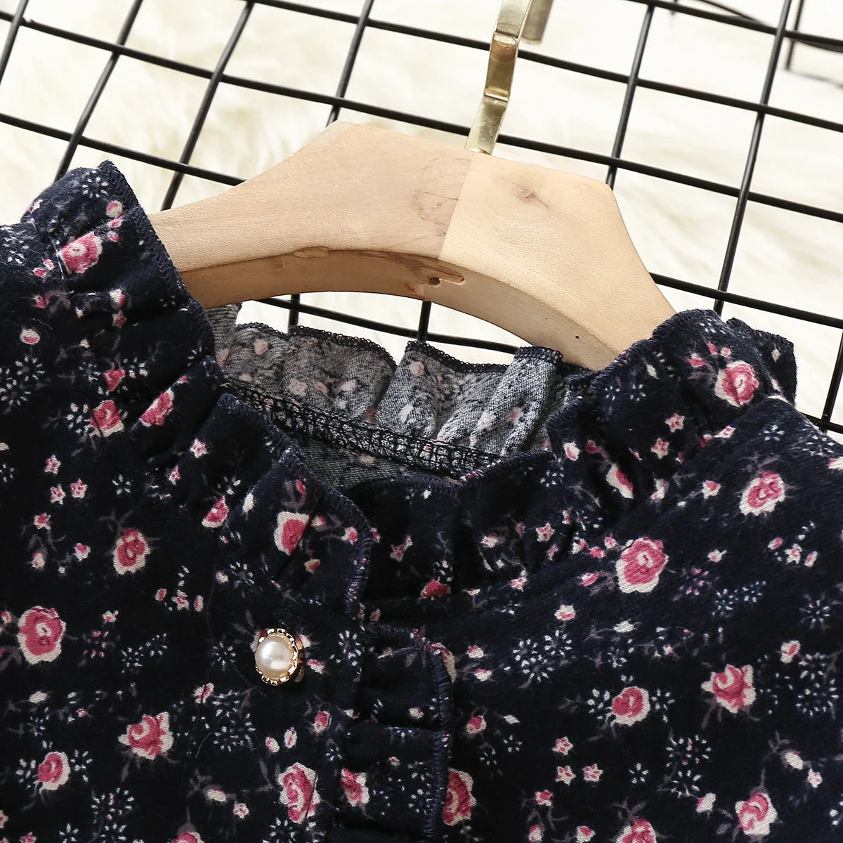 Baby Girls Dresses for Kids Clothing Autumn Flower Long Sleeve Teenagers School Uniform Dress Children Vestidos 8 10 11 12 Years