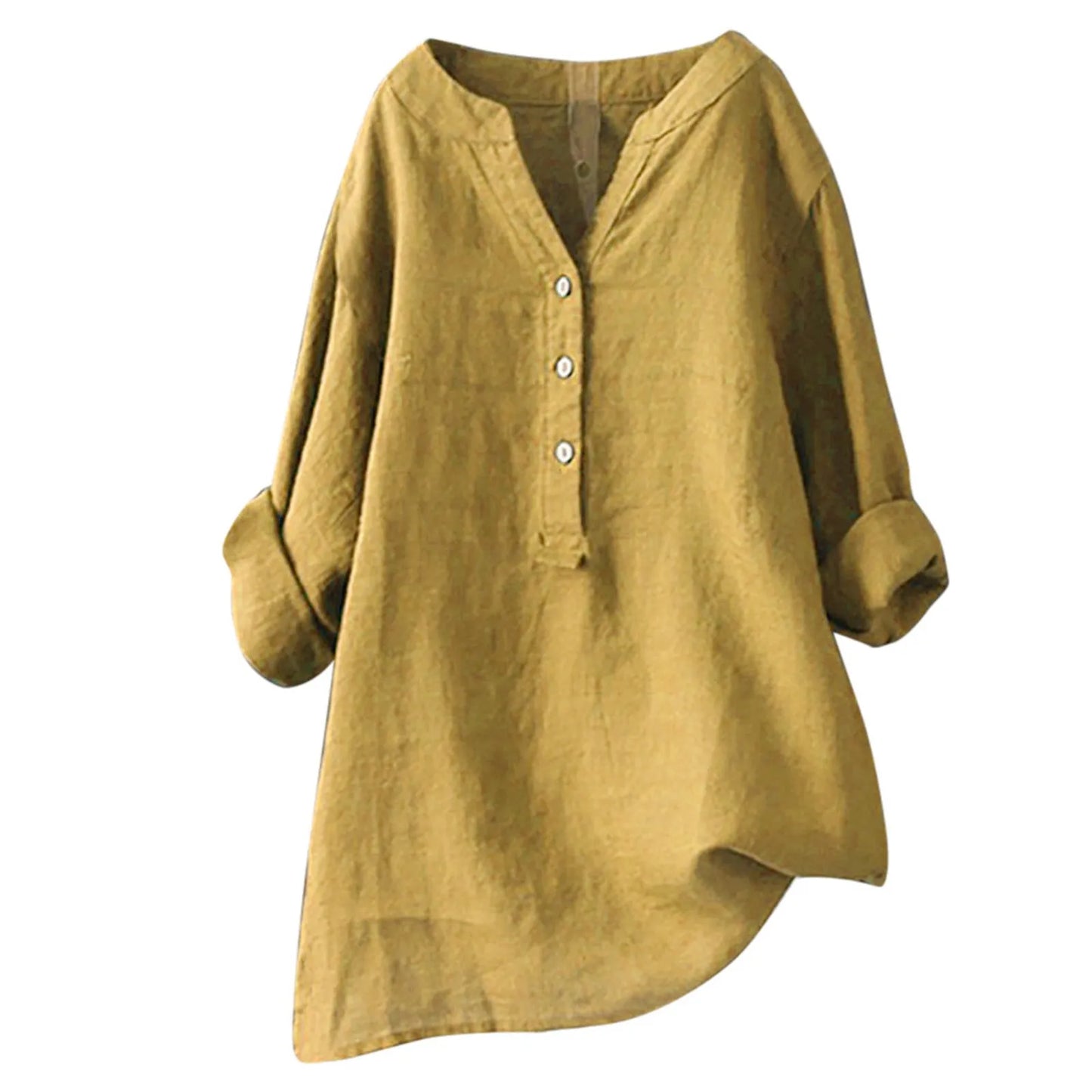 Plus Size 5XL Casual Loose Cotton Linen Blouse Shirt Women Long Sleeved Oversize Blouse Vintage Loose Blouses Spring Summer