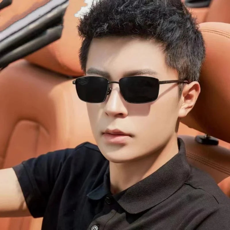 Photochromic Sunglasses Men Polarized Driving Glasses Male Outdoor Fishing Sun Glasses Day Night Vision Driver's UV400 Eyewear