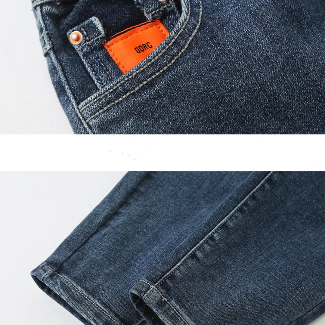 Latest Plain Boys Jeans Kids Blue Casual Denim Pants Pencil Trousers Kid's Clothes