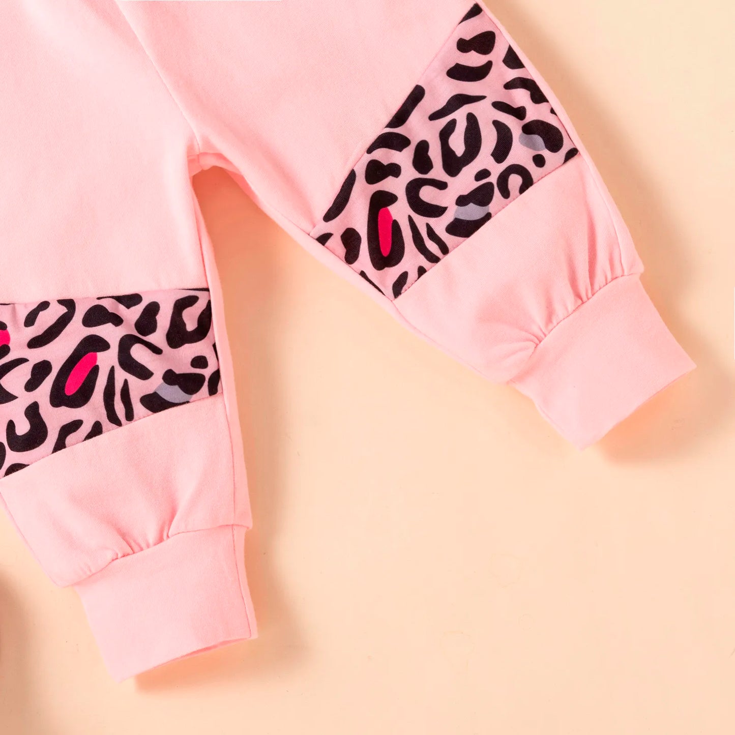 New Toddler Infant Baby Girls Clothes Letter Leopard Print Top +Bow Pants Set Baby Outfits Fall Girl Clothing 6 12 18 24 Months