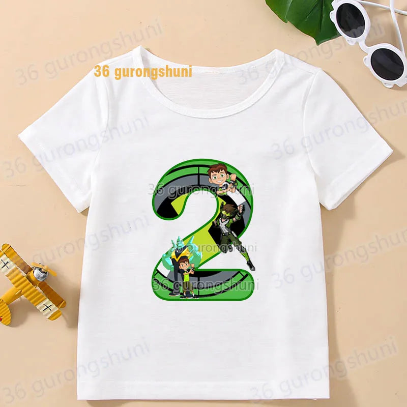 T Shirt Boys T Shirts Kids Tshirt Ben Baby T-shirts summer Short Sleeve Tops For Girls-clothing Children Clothes