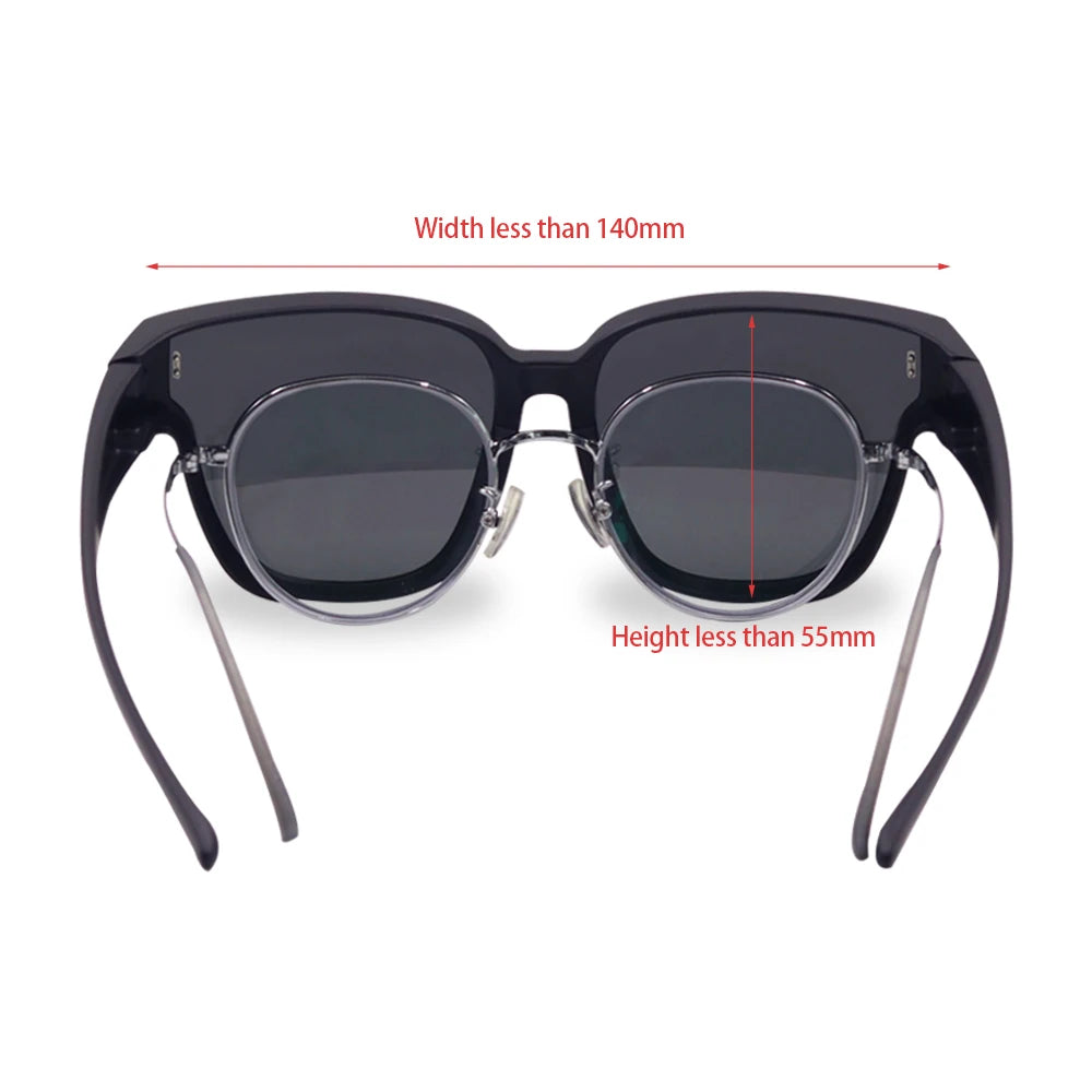 Fit Over Glasses Sunglasses For Women Brand Design Oversized Trendy Polarized Glasses For Driving Fishing Anti-glare UV400