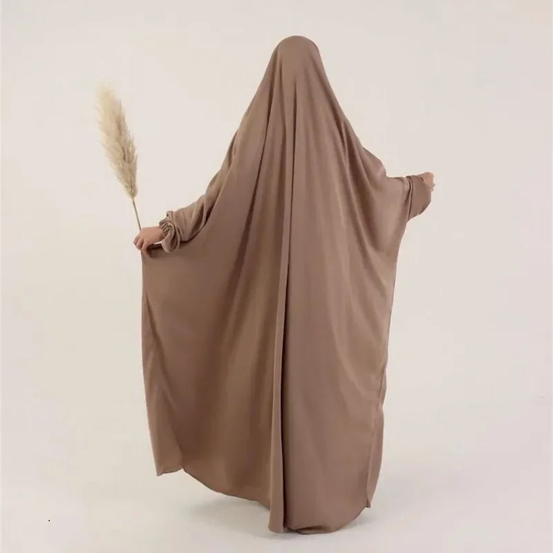 Ramadan Eid Jilbab for Women Abaya Prayer Garment Khimar Hijab Muslim Dress Islamic Clothing Abayas Djellaba Femme