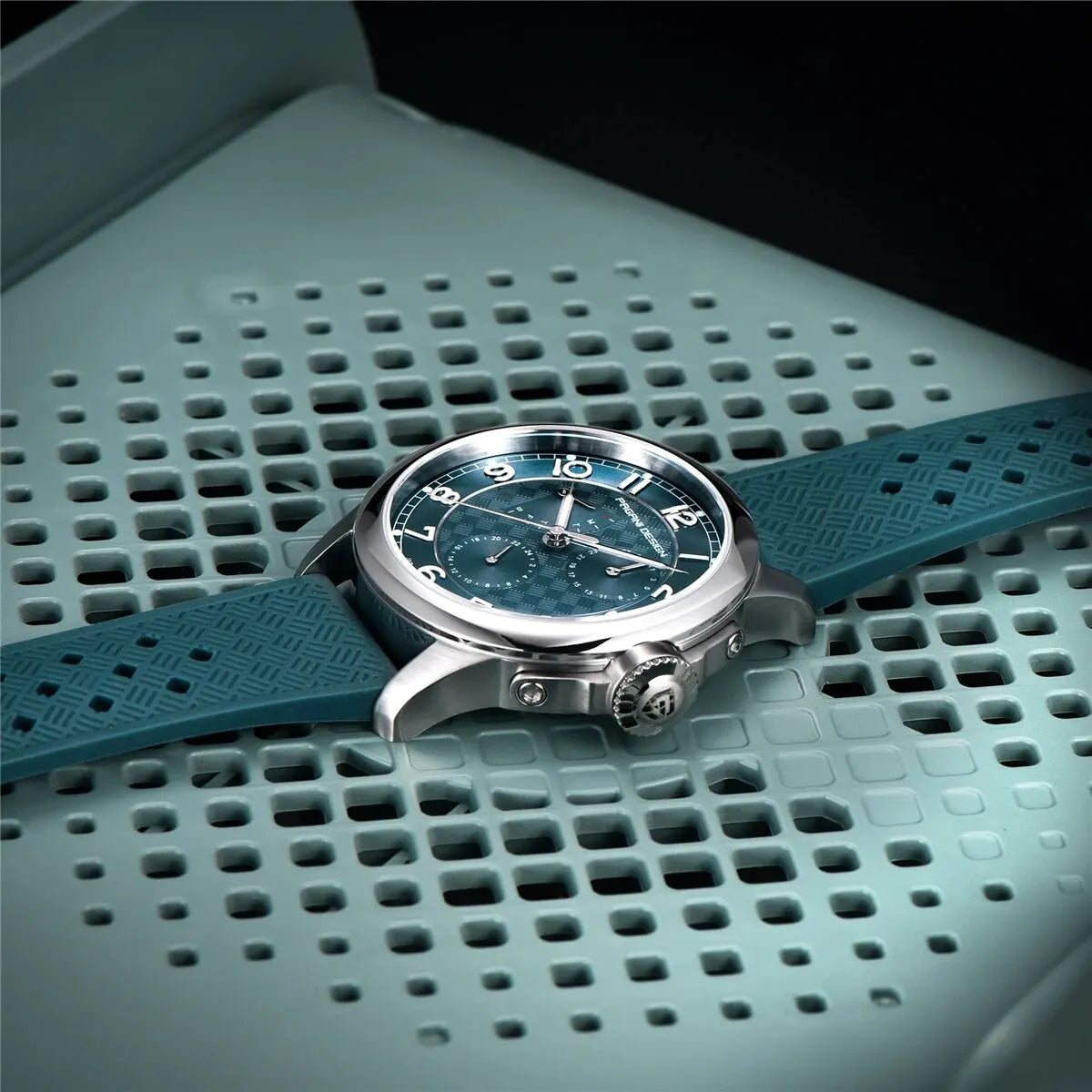 Men's Quartz Watches VH88 Multifunction Stainless Steel Sapphire Business Sport Clock Watch for Men