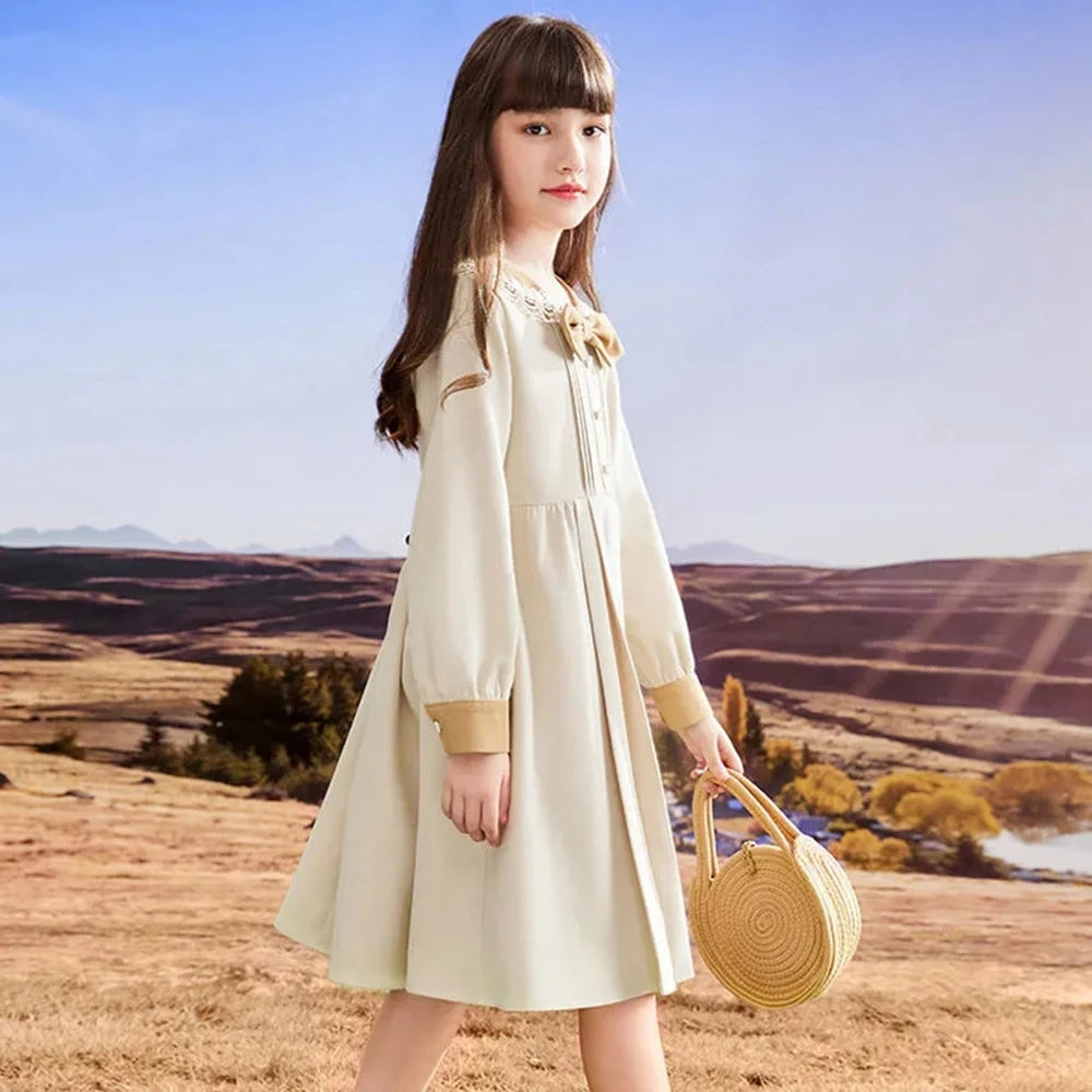 Kids Girls Clothes Spring Children Long Sleeve Dress for Girls Cute Pricess Dresses Little Girls Party Vestidos