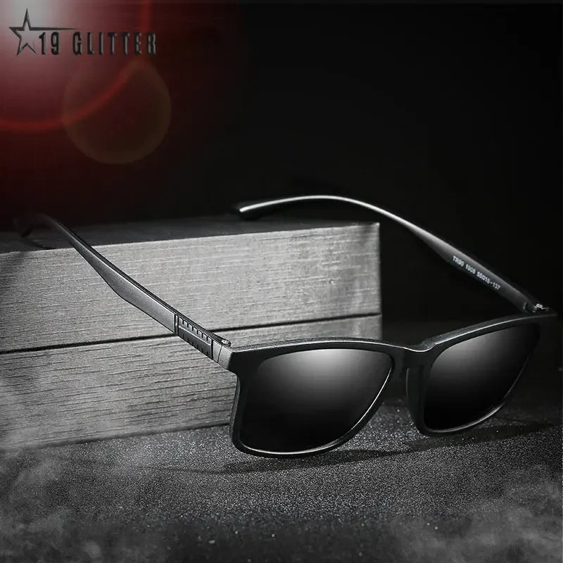 Light Weight TR90 Men Sun Glasses Classic Square Polarized Sunglasses For Male High Quality Driving Eyewear UV400