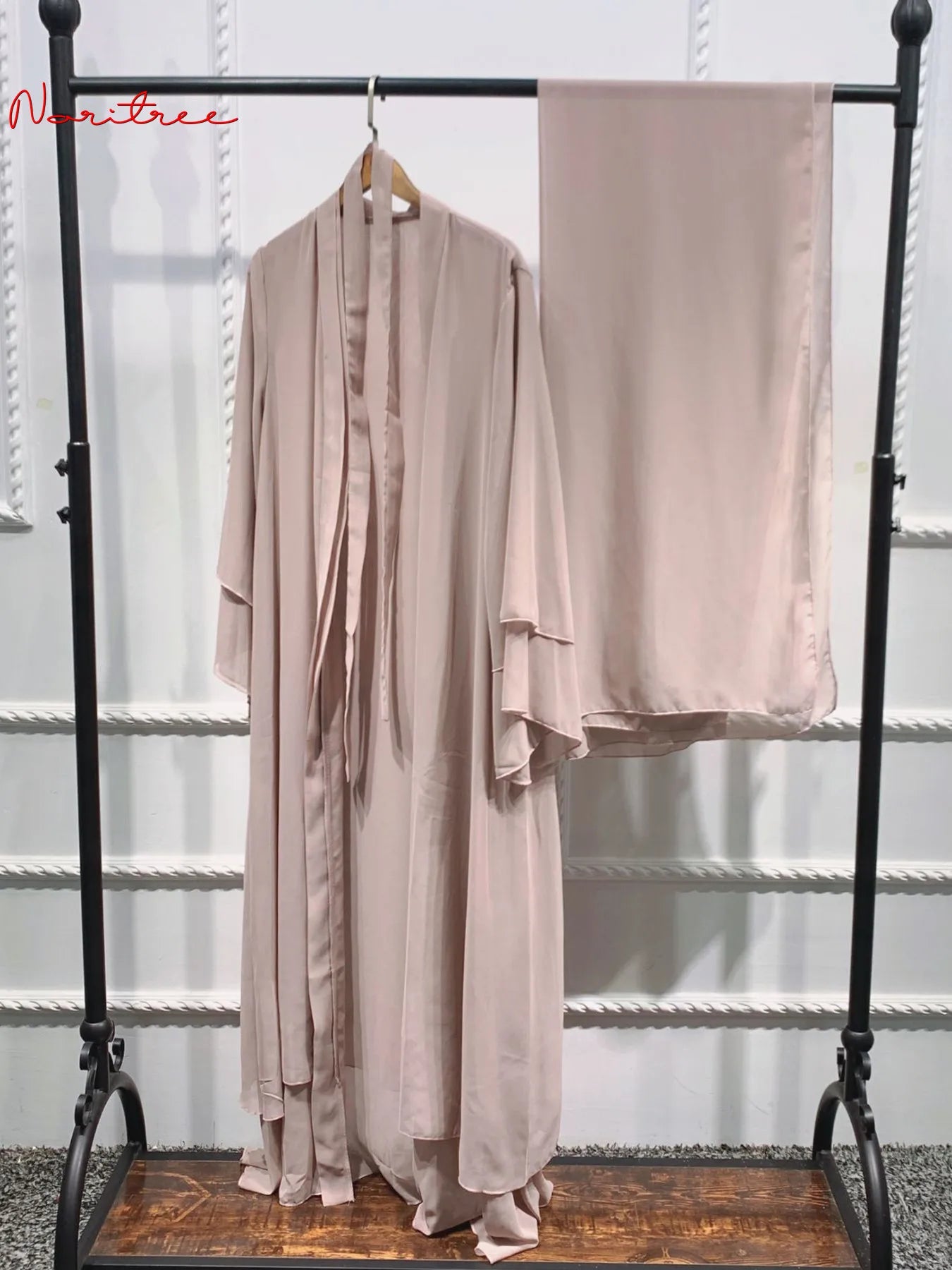 Fashion Chiffon Abaya Kimono Dubai Muslim Cardigan Abayas Women Casual Robe female Islam Clothes With Belt luxury elegant
