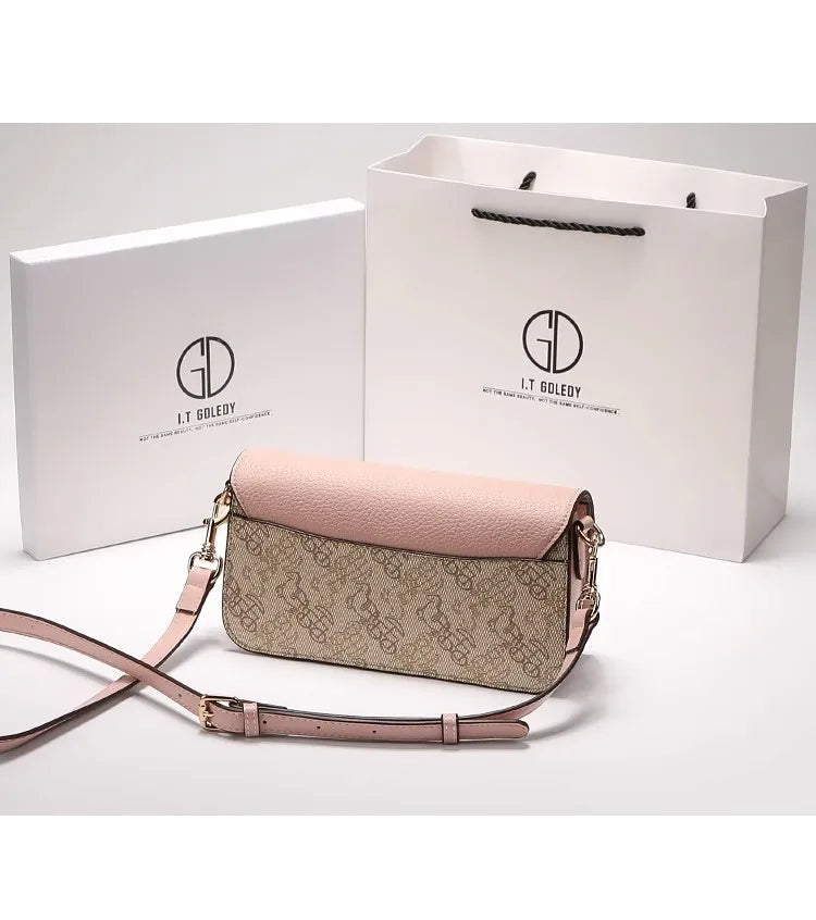 Luxury Fashion Brand Niche Design Light Luxury Armpit Small Square Bag High-end Feeling Classic Vintage Exquisite Crossbody Bag