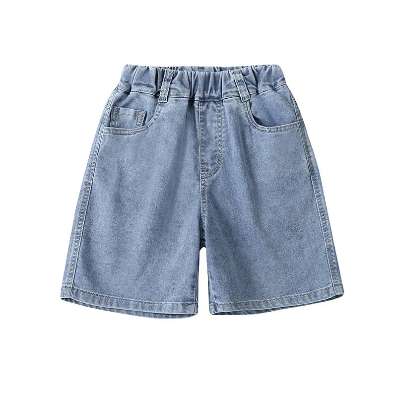 Boys Jeans Kids Summer Blue Shorts Casual 1/2 Trousers Boy Clothes