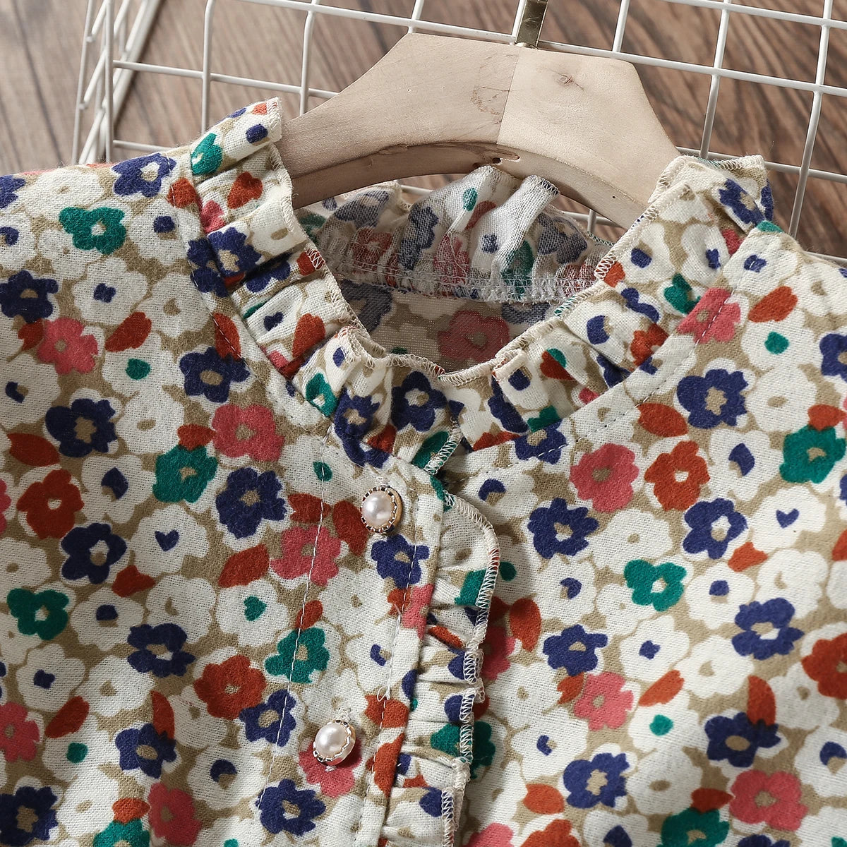 Baby Girls Dresses for Kids Clothing Spring Floral Long Sleeve Teenagers School Uniform Dress Children Vestidos 8 10 11 12 Years