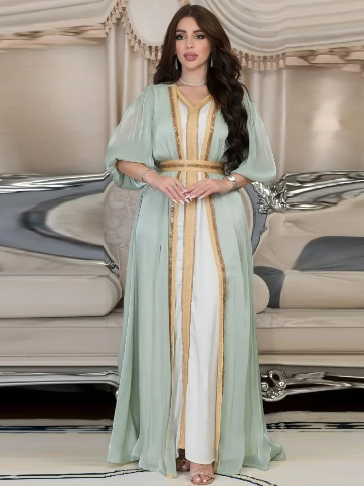 Dress Women Abaya 3 Piece