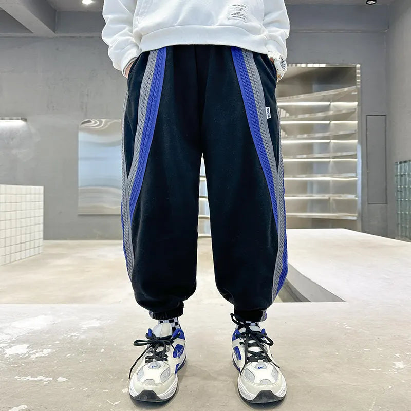 Boys Pants Kids Clothes Children's Sports Pants Casual Black Grey Outdoor Running Sweatpa