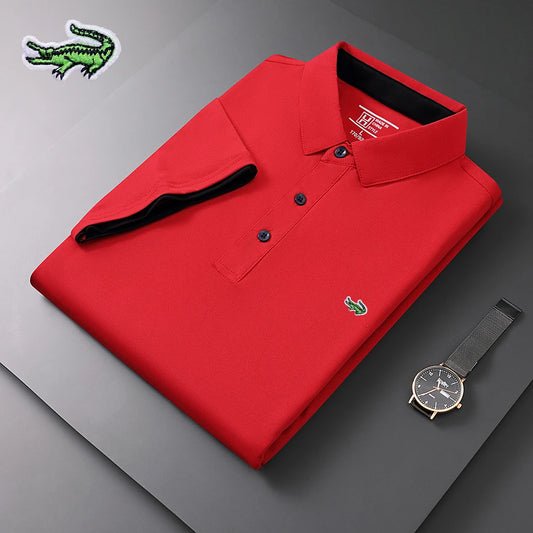 Polo Shirt High Quality Men's Short Sleeve Breathable Top Business Casual Polo-shirt for Men