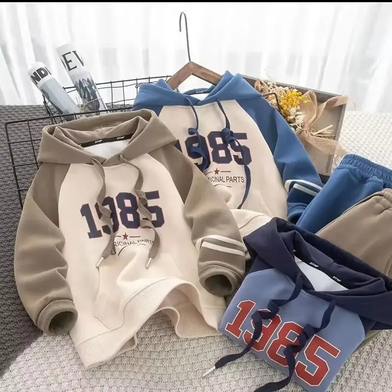 Tracksuit For Boy Sets For Children Boys Hoodies and Pants 2Pcs Outfit Sets Junior Kids