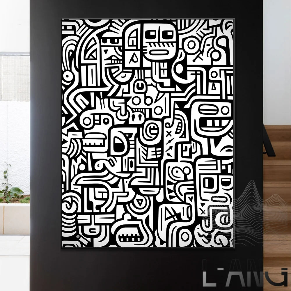 Nordic Abstract Keith Artwork Pictures Decorative Poster Canvas Painting Living Room Wall Art Prints Modern Home Decor Aesthetic