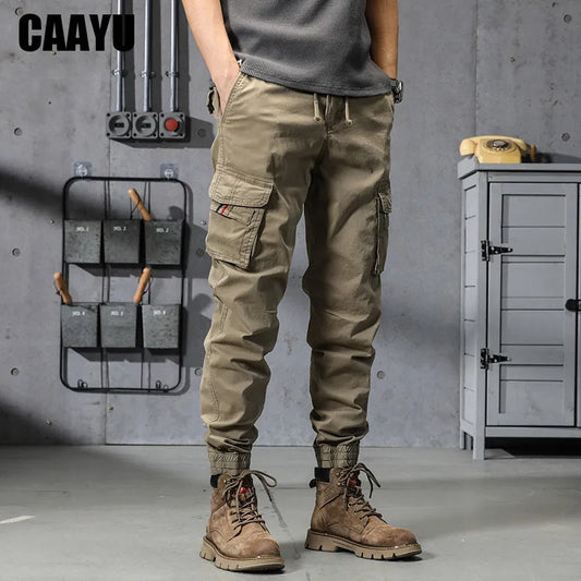 Joggers Cargo Pants Mens Casual Hip Hop Y2k Multi-Pocket Male Trousers Sweatpants Streetwear Techwear Tactical Khaki Pants