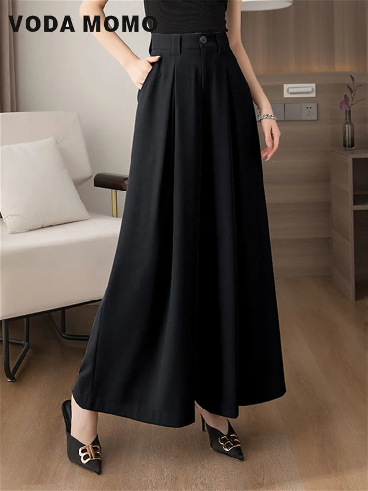 Leisure All-match Temperament  Fashion ,Trousers wide Leg Pants Women Loose