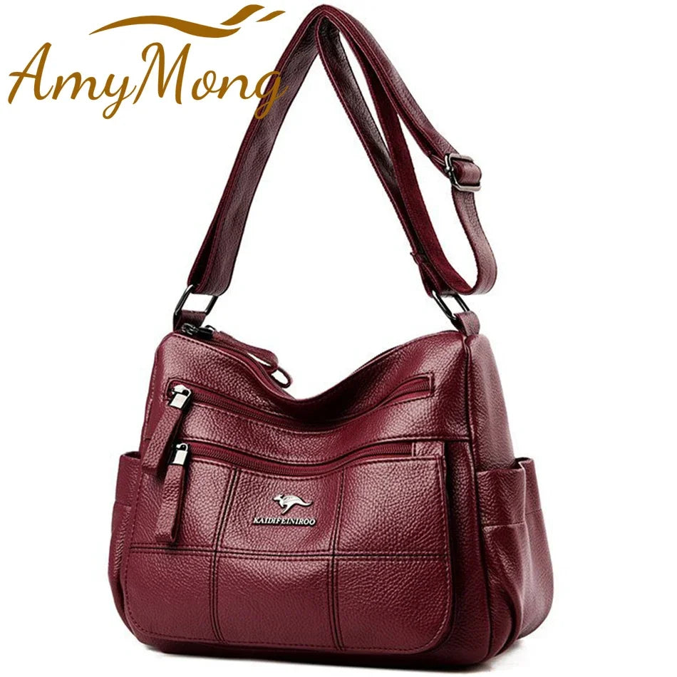 Genuine Brand Leather Sac Luxury Handbags Purse Women Bags Designer Shoulder Crossbody  Bags Female  Waterproof Bag luxury elegant